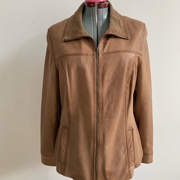 Danier Jackets & Blazers - Danier Tan Leather Jacket